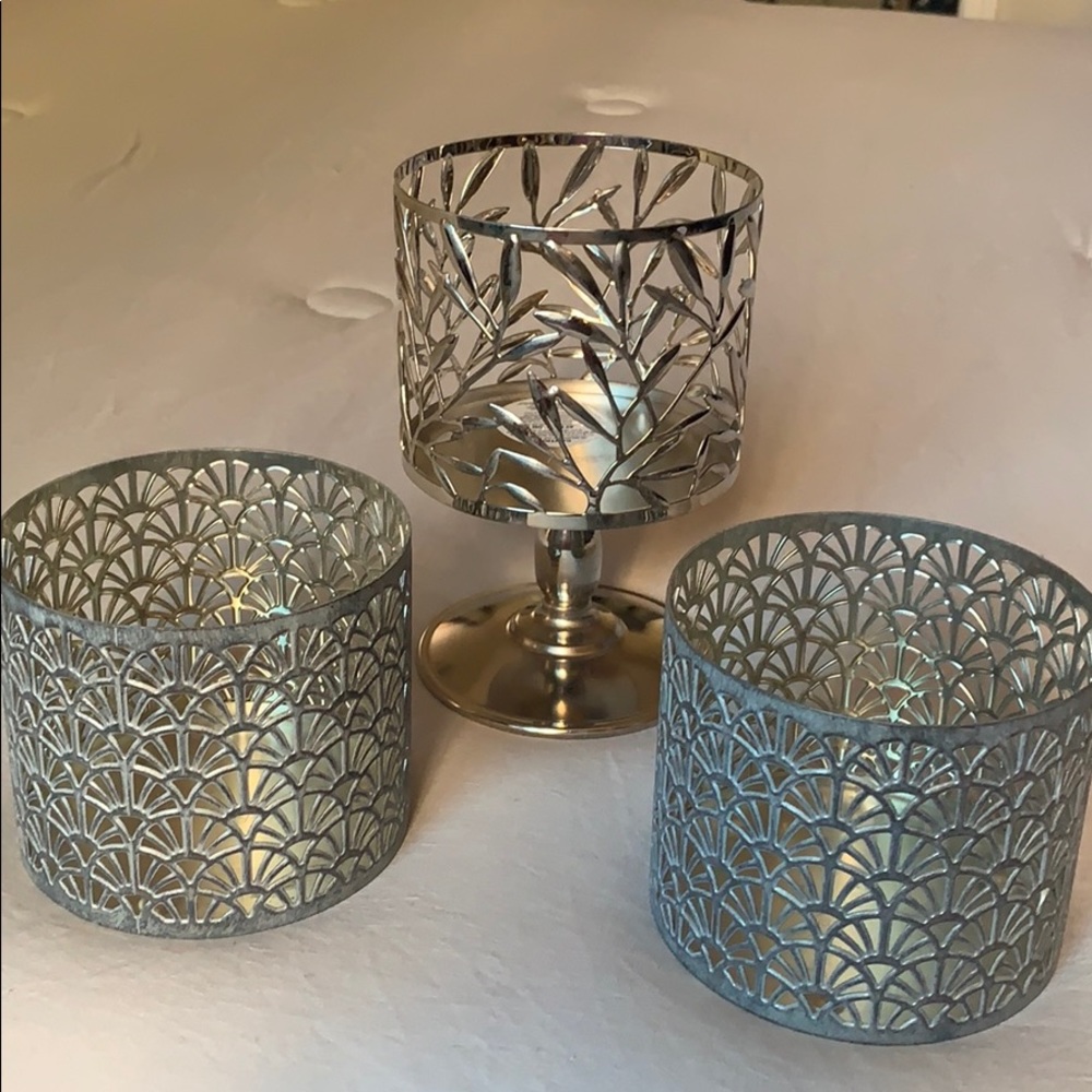Bath&BodyWorks candle holders